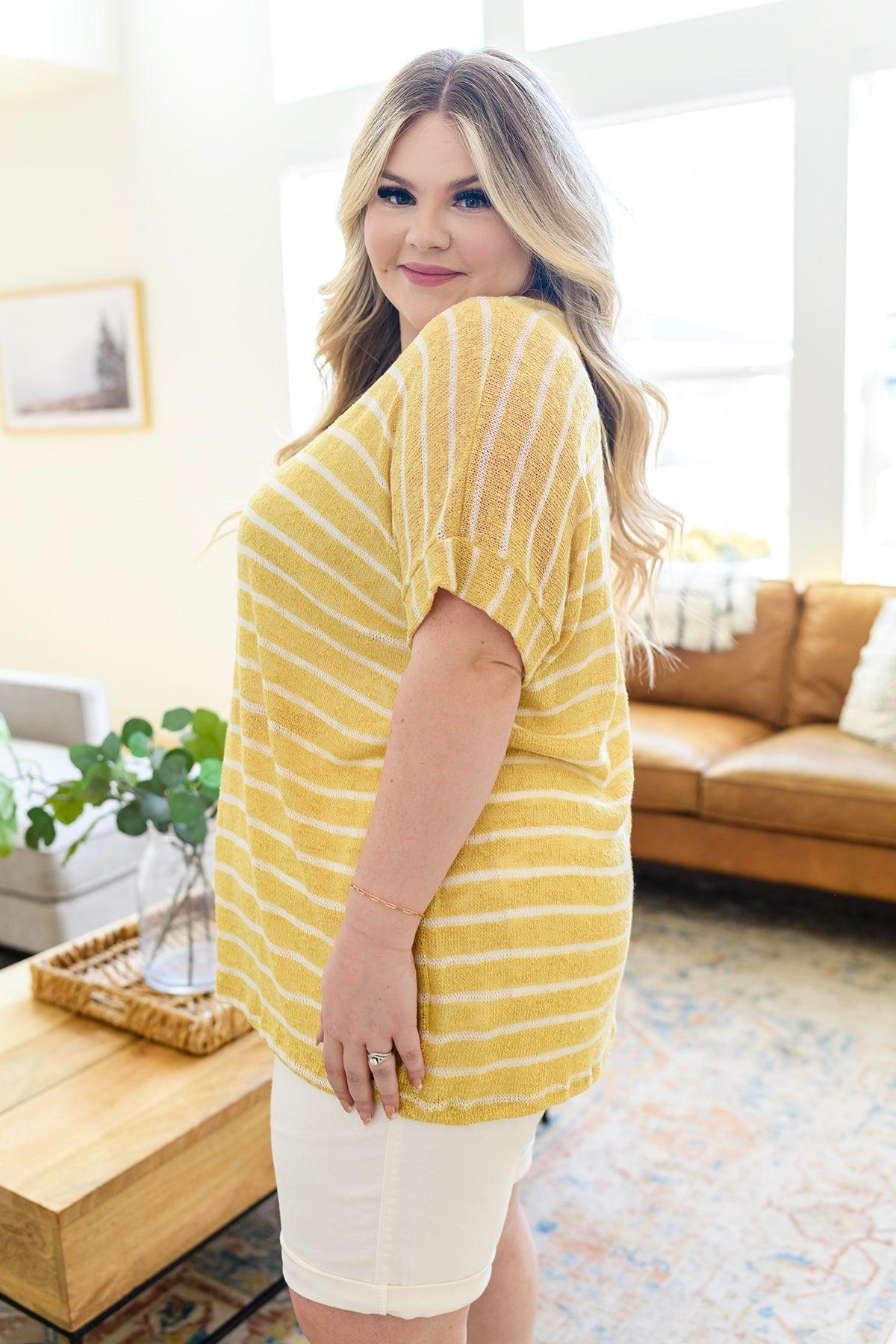 Hazel Blues® | Simply Sweet Striped Top - Hazel Blues®