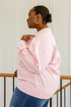 Hazel Blues® | Sleigh All Day Sweatshirt In Pink - Hazel Blues®