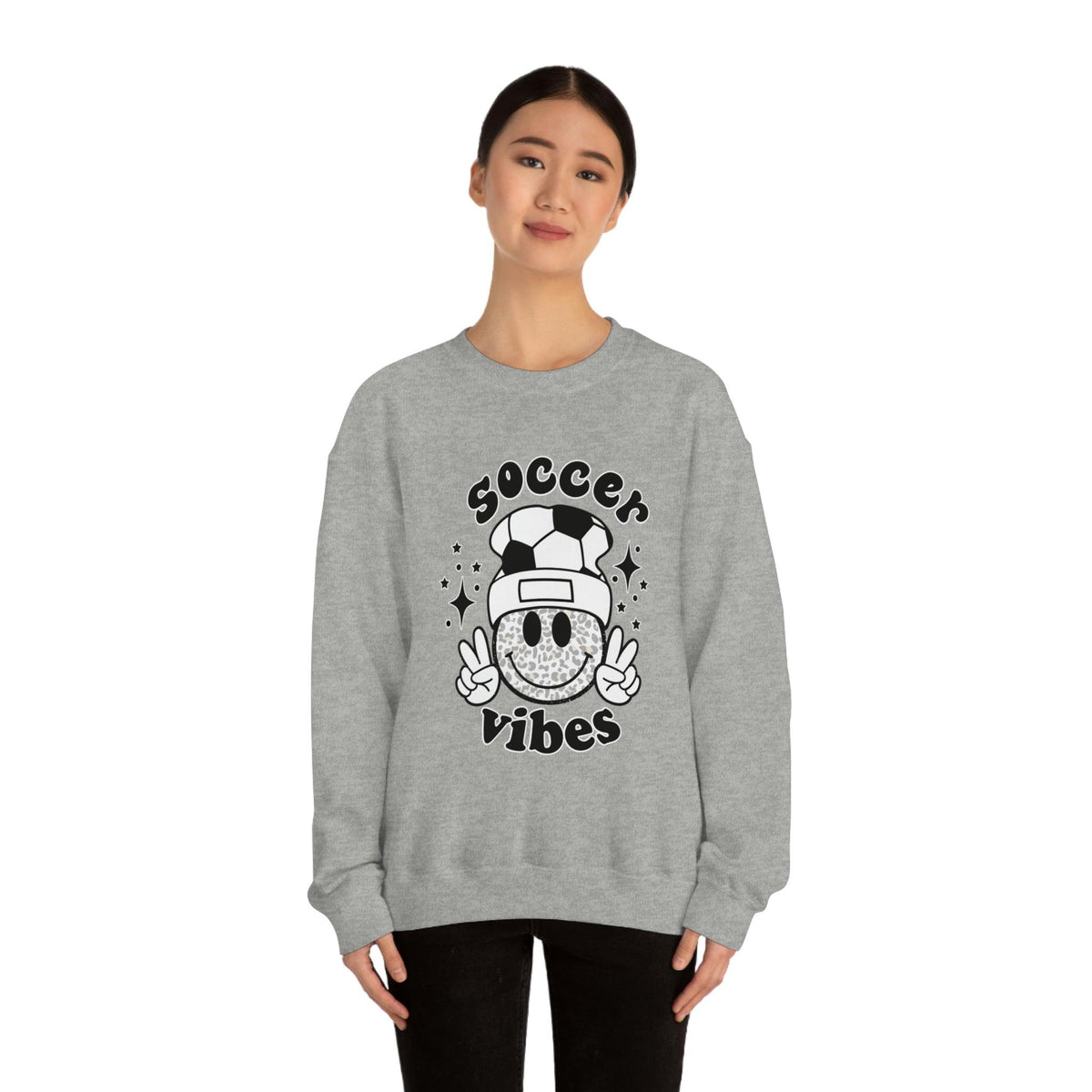 Hazel Blues® | Soccer Vibes Graphic Sweatshirt - Hazel Blues®