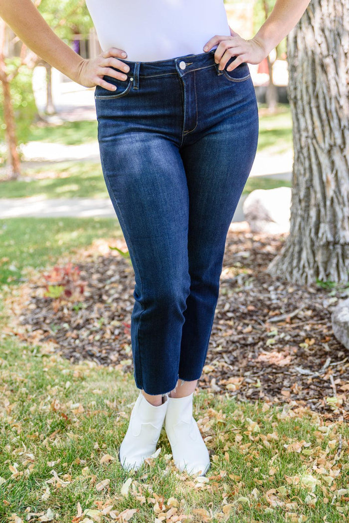 Hazel Blues® | Sofia Dark Wash Skinny Jeans - Hazel Blues®