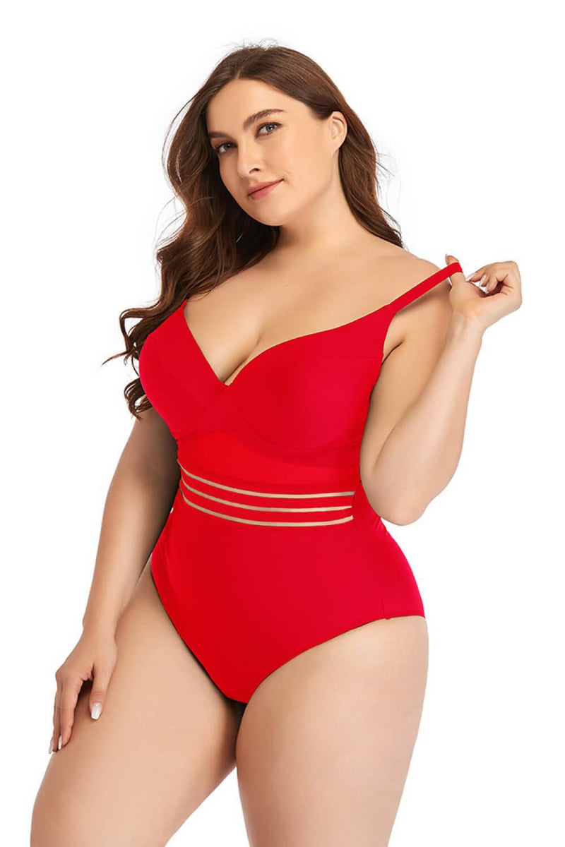 New Tight One-Piece Swimwear Solid Color Covering Backless Bikini