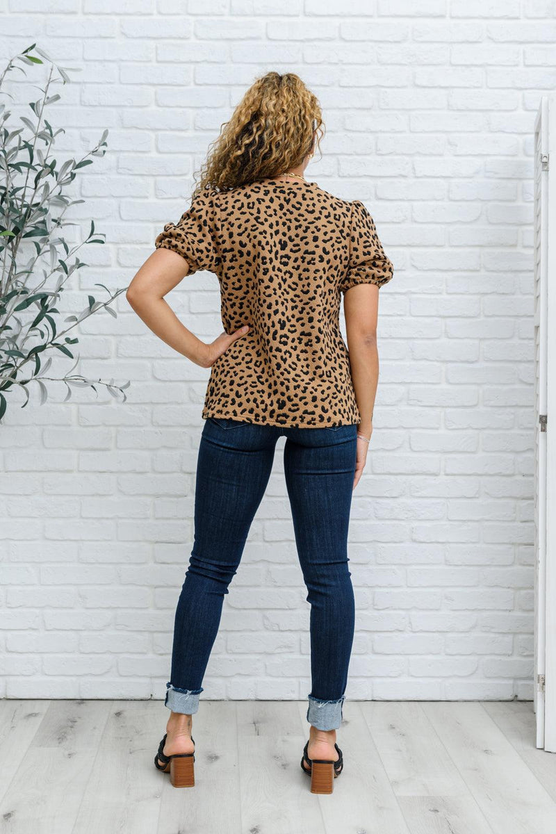 Hazel Blues® | Spotted Animal Print Blouse - Hazel Blues®