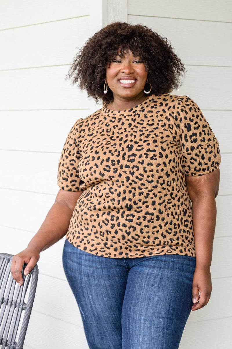 Hazel Blues® | Spotted Animal Print Blouse - Hazel Blues®