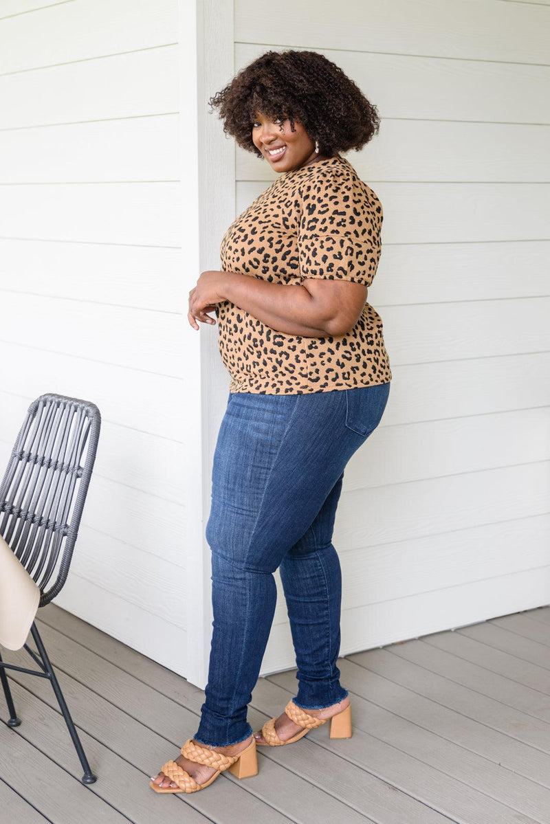 Hazel Blues® | Spotted Animal Print Blouse - Hazel Blues®