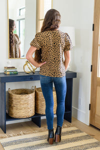 Hazel Blues® | Spotted Animal Print Blouse - Hazel Blues®