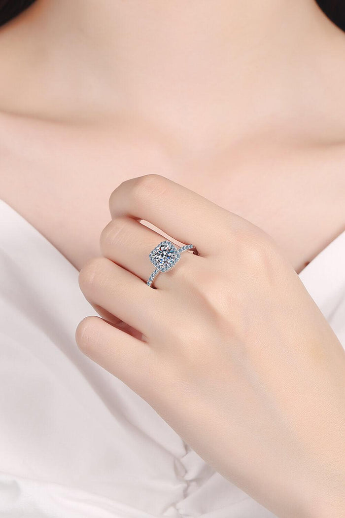 Hazel Blues® | Square Moissanite Ring - Hazel Blues®