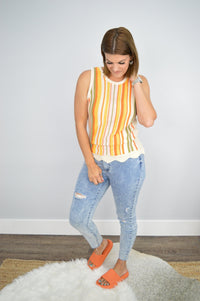 Hazel Blues® | Striped Knitted Tank - Hazel Blues®