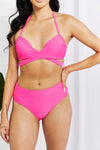 Hazel Blues® | Summer Splash Halter Bikini Set in Pink - Hazel Blues®