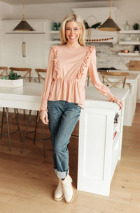 Hazel Blues® | Sweet Confession Top In Blush - Hazel Blues®