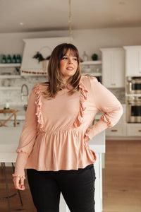 Hazel Blues® | Sweet Confession Top In Blush - Hazel Blues®