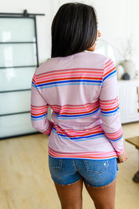 Hazel Blues® | Sweet Like Candy Striped Long Sleeve - Hazel Blues®