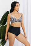 Hazel Blues® | Take A Dip Twist High-Rise Bikini in Leopard - Hazel Blues®