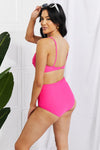 Hazel Blues® | Take A Dip Twist High-Rise Bikini in Pink - Hazel Blues®