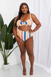 Hazel Blues® | Take A Dip Twist High-Rise Bikini in Stripe - Hazel Blues®