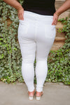 Hazel Blues® | Talia High Waisted White Skinny Jeans - Hazel Blues®