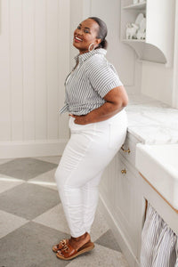 Hazel Blues® | Talia High Waisted White Skinny Jeans - Hazel Blues®