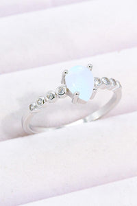 Hazel Blues® | Teardrop Natural Moonstone Ring - Hazel Blues®