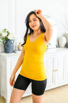 Hazel Blues® | The Basics Reversible Longline Tank in Mustard - Hazel Blues®