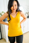 Hazel Blues® | The Basics Reversible Longline Tank in Mustard - Hazel Blues®