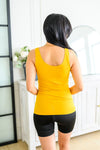 Hazel Blues® | The Basics Reversible Longline Tank in Mustard - Hazel Blues®