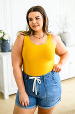 Hazel Blues® | The Basics Reversible Longline Tank in Mustard - Hazel Blues®