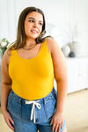 Hazel Blues® | The Basics Reversible Longline Tank in Mustard - Hazel Blues®