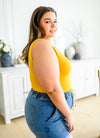 Hazel Blues® | The Basics Reversible Longline Tank in Mustard - Hazel Blues®