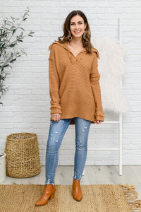 Hazel Blues® | Travel Far & Wide Sweater in Taupe - Hazel Blues®