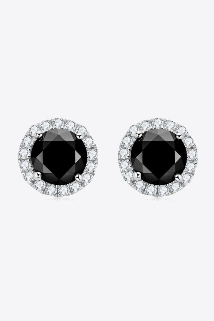 Hazel Blues® | Two-Tone 4-Prong Moissanite Stud Earrings - Hazel Blues®