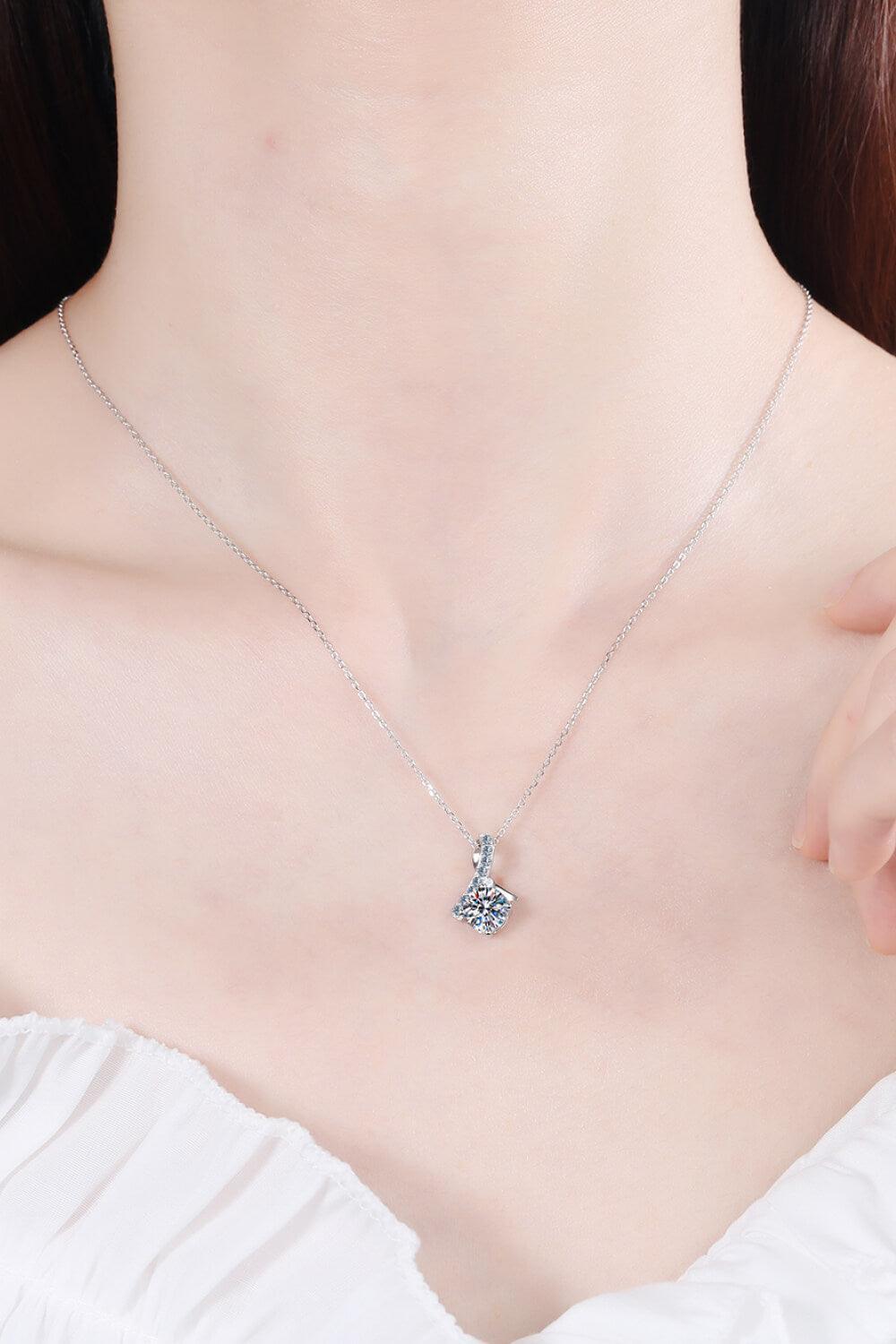 Hazel Blues® | Unique and Chic Moissanite Pendant Necklace - Hazel Blues®