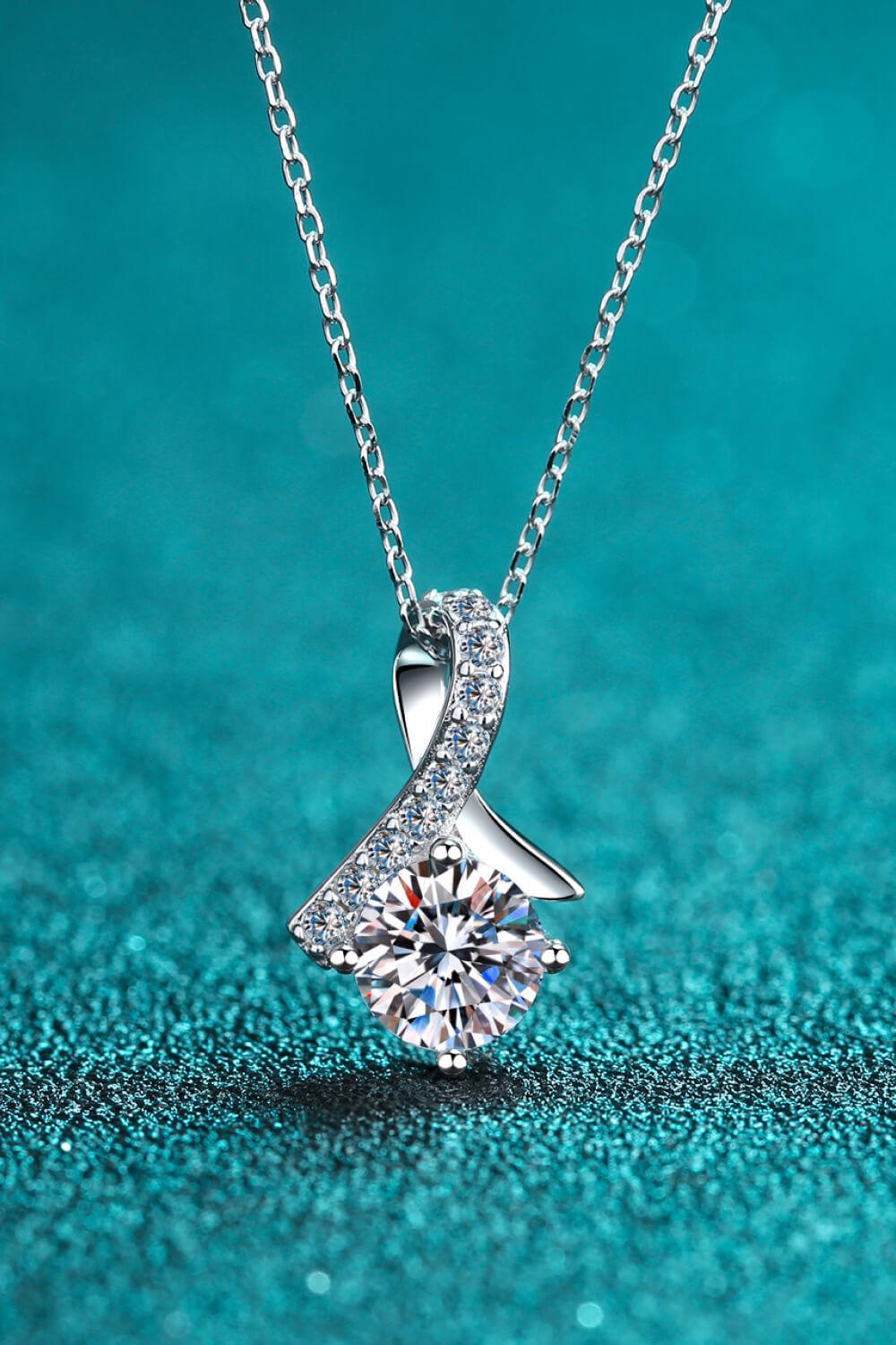 Hazel Blues® | Unique and Chic Moissanite Pendant Necklace - Hazel Blues®