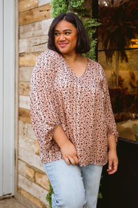 Hazel Blues® | Vivian Satin Blouse in Rose Gold - Hazel Blues®