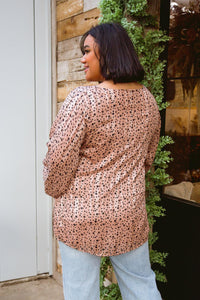 Hazel Blues® | Vivian Satin Blouse in Rose Gold - Hazel Blues®