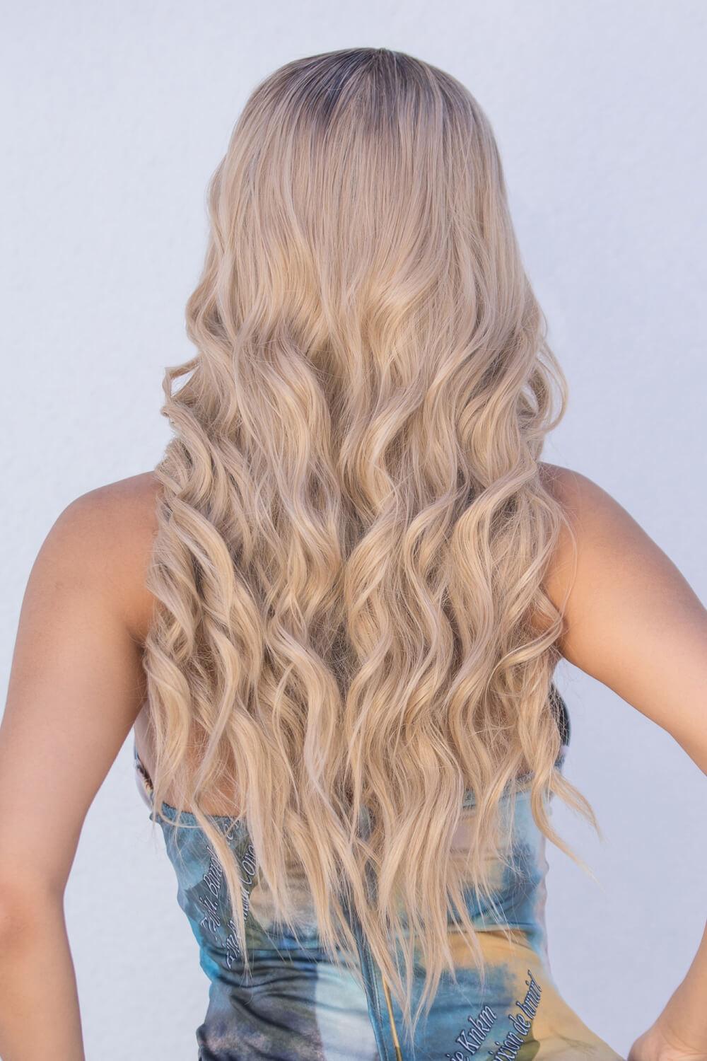 Hazel Blues® | Wave Lace Front Synthetic Wig in Ash Blonde 26" Long - Hazel Blues®