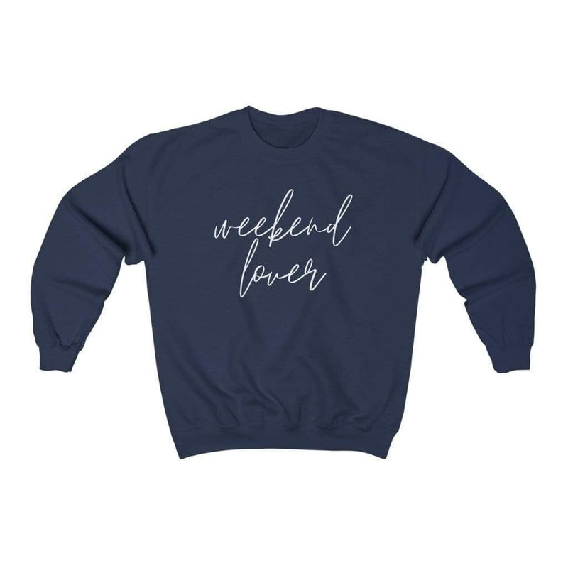 Hazel Blues® | Weekend Lover Crew Graphic Sweatshirt - Hazel Blues®