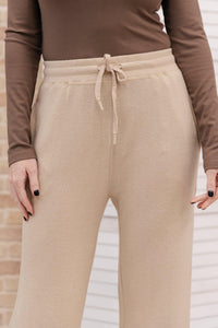 Hazel Blues® | Wide Legged & Cozy Sweatpants in Sand - Hazel Blues®