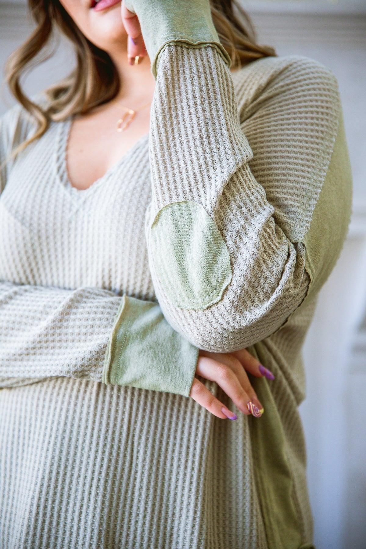 Hazel Blues® | Winding Roads Top In Sage - Hazel Blues®