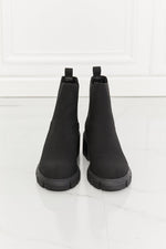 Hazel Blues® | Work For It Matte Lug Sole Chelsea Boots in Black - Hazel Blues®