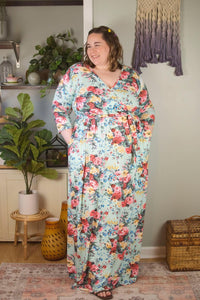 Hazel Blues® | Wrap it Up Floral Maxi - Hazel Blues®