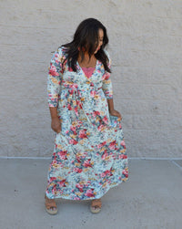 Hazel Blues® | Wrap it Up Floral Maxi - Hazel Blues®