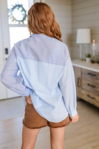 Hazel Blues® | Yours or Mine Striped Button Down - Hazel Blues®