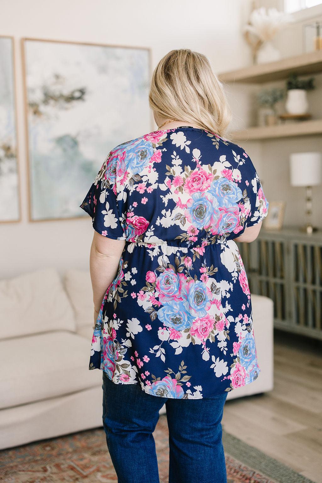 Hazel Blues® | Hello Hummingbird Floral Top - Hazel Blues®