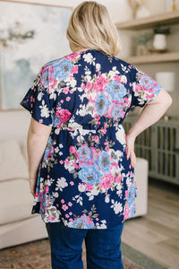 Hazel Blues® | Hello Hummingbird Floral Top - Hazel Blues®