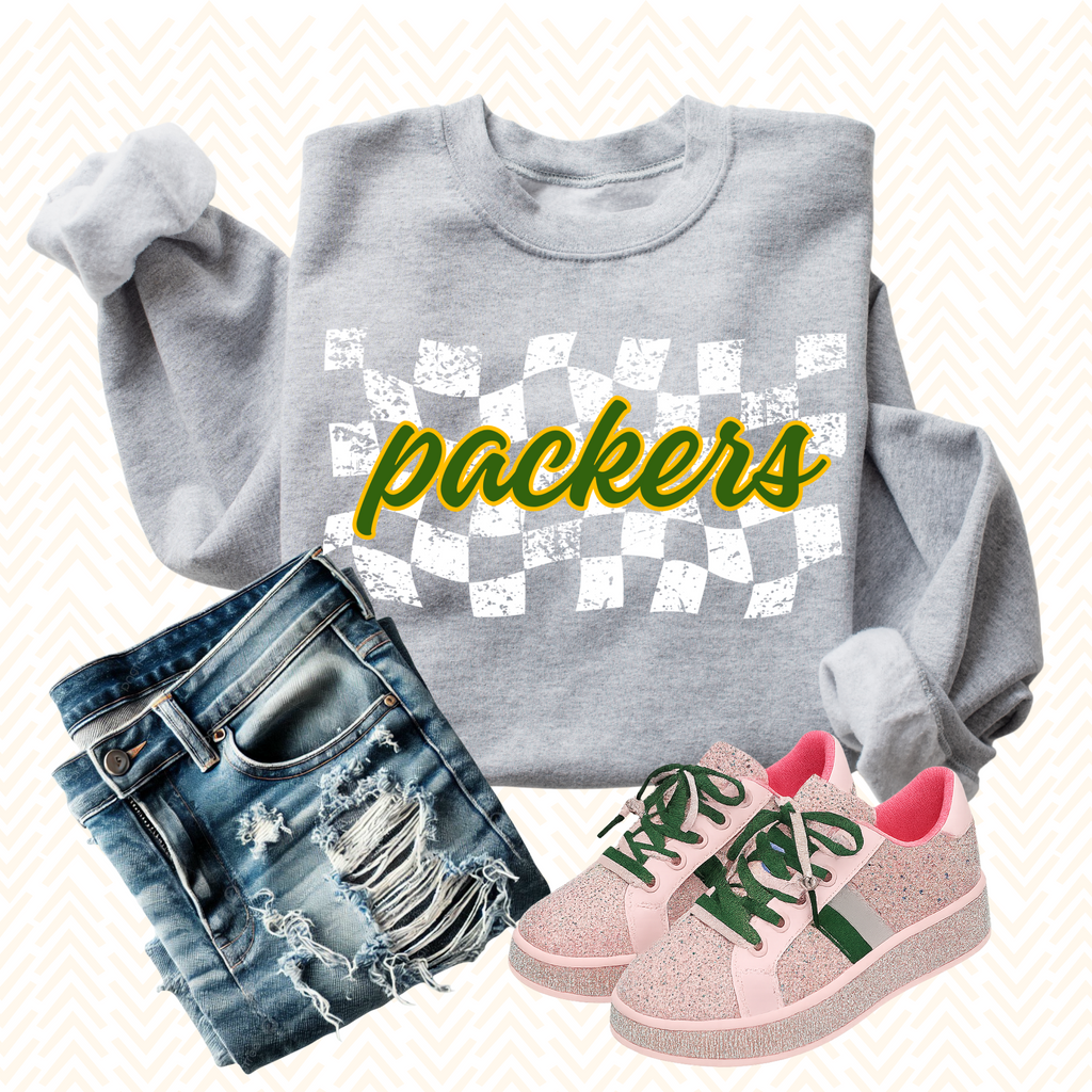Hazel Blues® | CUSTOM Checkered Mascot Sweatshirt