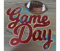 3Blues Designs |   NAVY Game Day Chenille Iron-on Patch