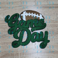 3Blues Designs |   7 colors | FOOTBALL Game Day Iron-on Patch