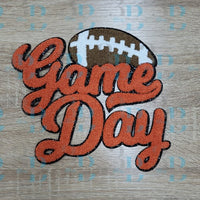 3Blues Designs |   7 colors | FOOTBALL Game Day Iron-on Patch