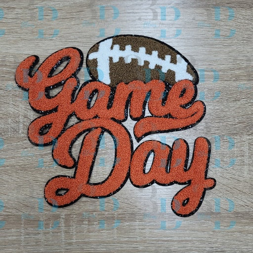 3Blues Designs |   7 colors | FOOTBALL Game Day Iron-on Patch