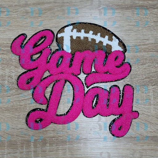 3Blues Designs |   7 colors | FOOTBALL Game Day Iron-on Patch