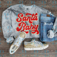 Hazel Blues® |  5 Colors | Santa Baby Script Iron-on Patch